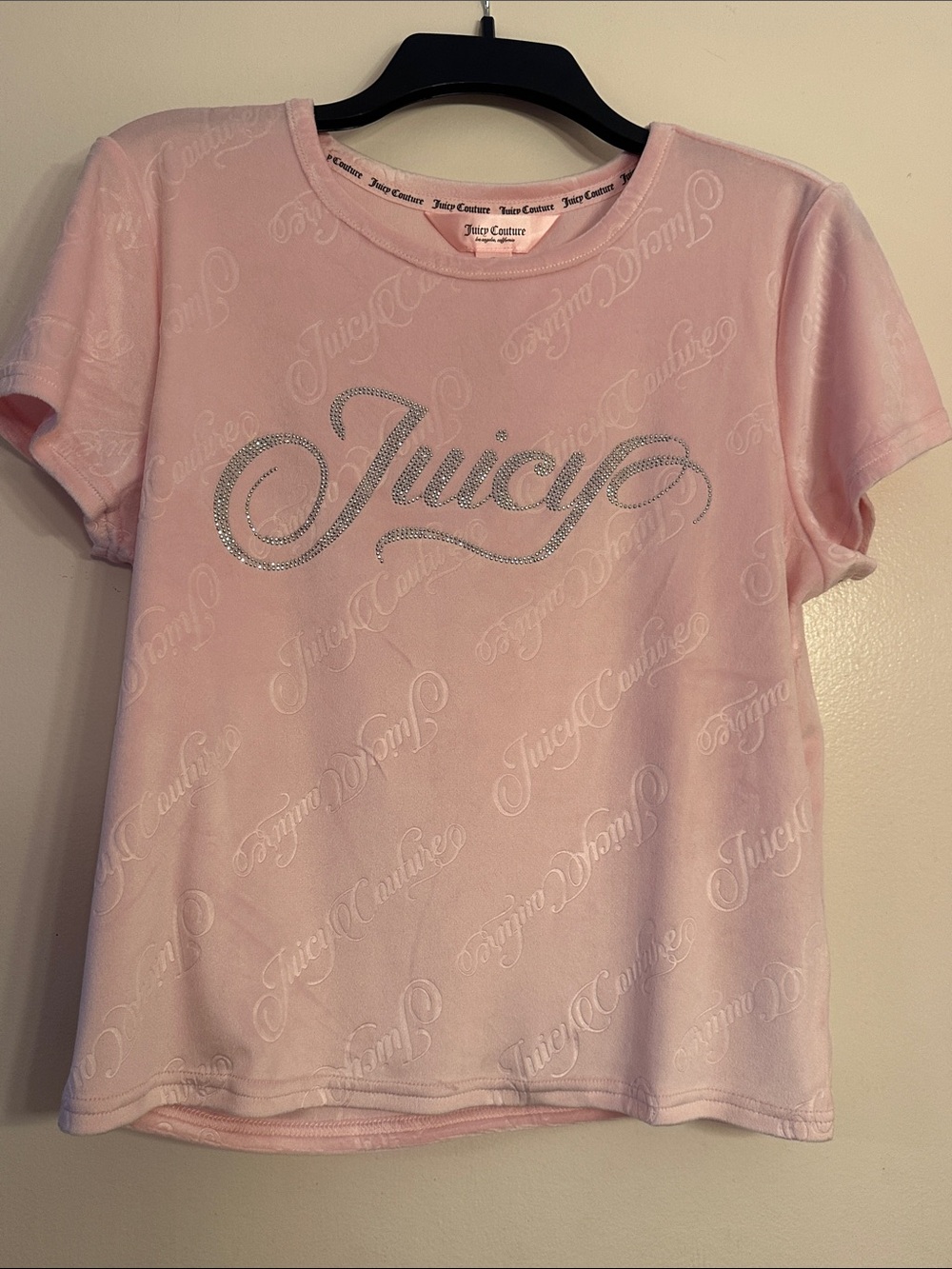 Juicy Couture Pink Velour Top